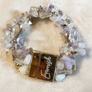 Erimish magnetic closure stone bracelet